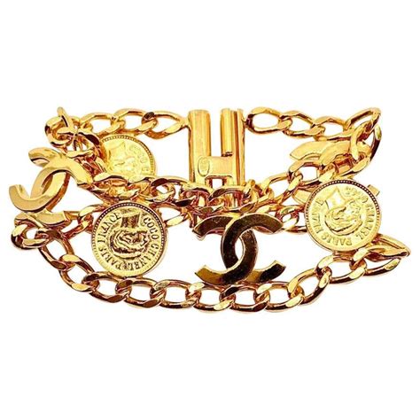 bracelet chanel vintage prix|vintage chanel bracelets for sale.